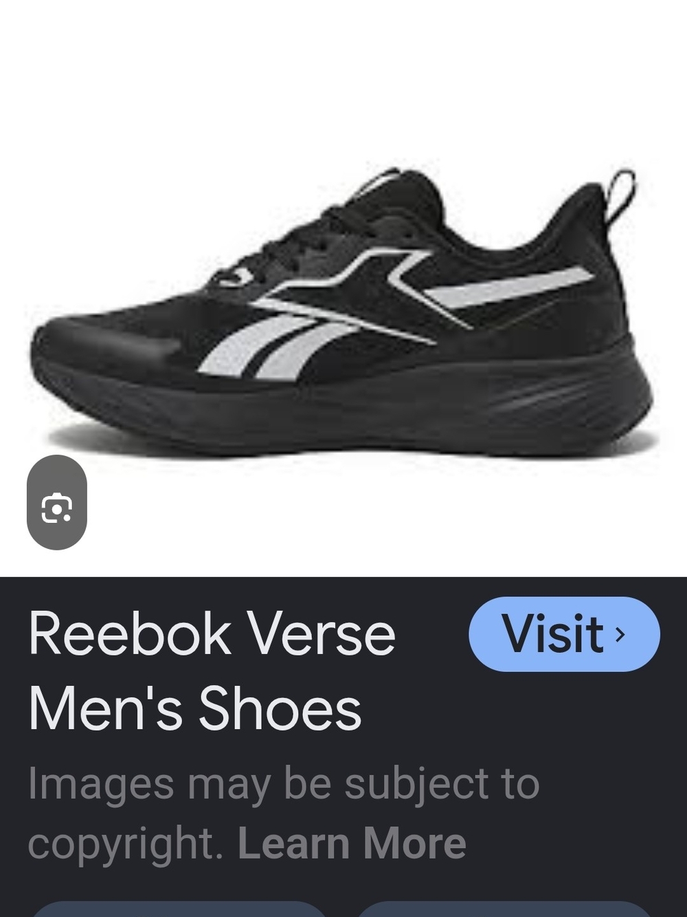 Reebok Men's Verse Running Shoes - Black & White